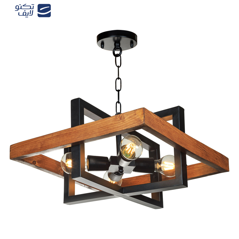 لوستر آویز 4 شعله چشمه نور کد 2237/4