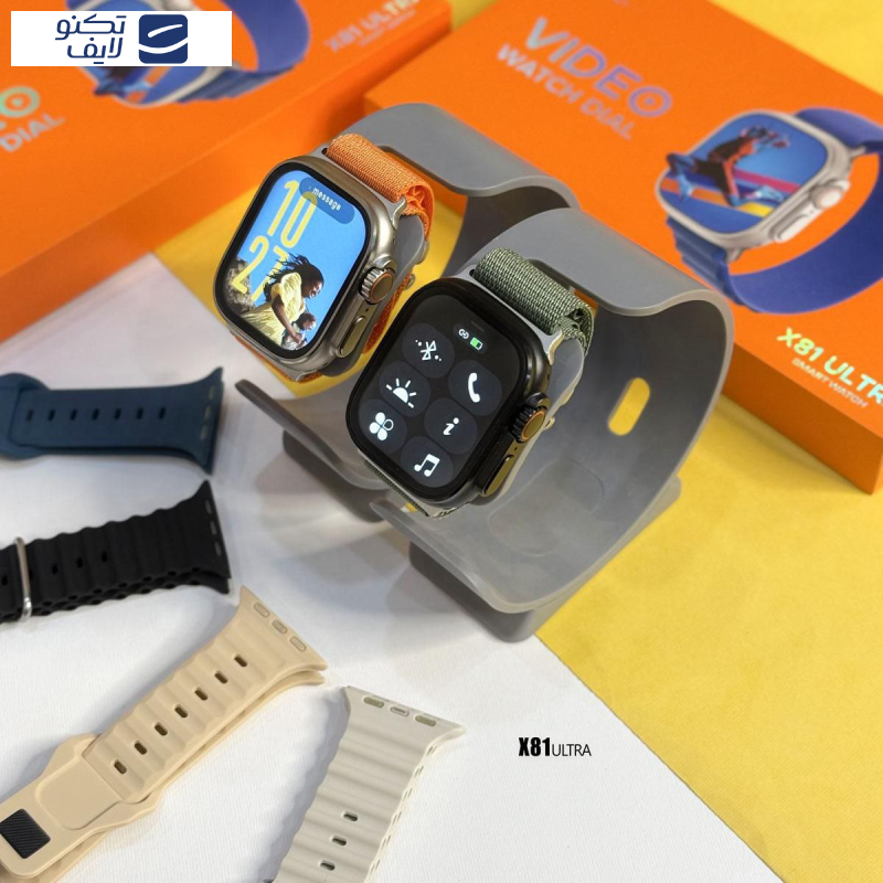 ساعت هوشمند ۴۹ میلیمتری ایکس اینوا مدل X81 ULTRA با بند سیلیکونی