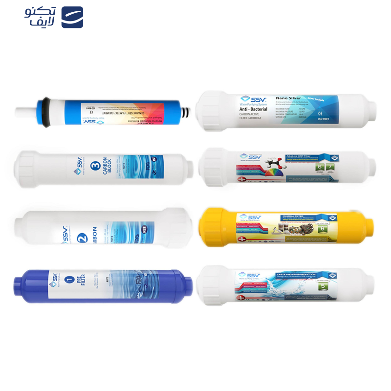 فیلتر دستگاه تصفیه آب اس اس وی مدل L830 بسته 8 عددی