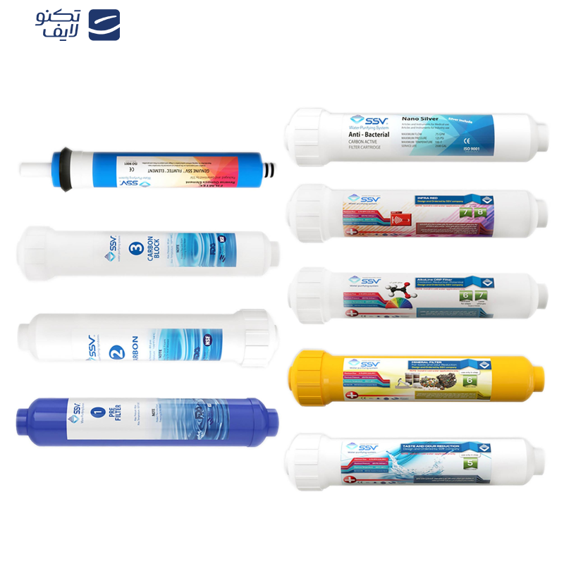 فیلتر دستگاه تصفیه آب اس اس وی مدل L900 بسته 9 عددی