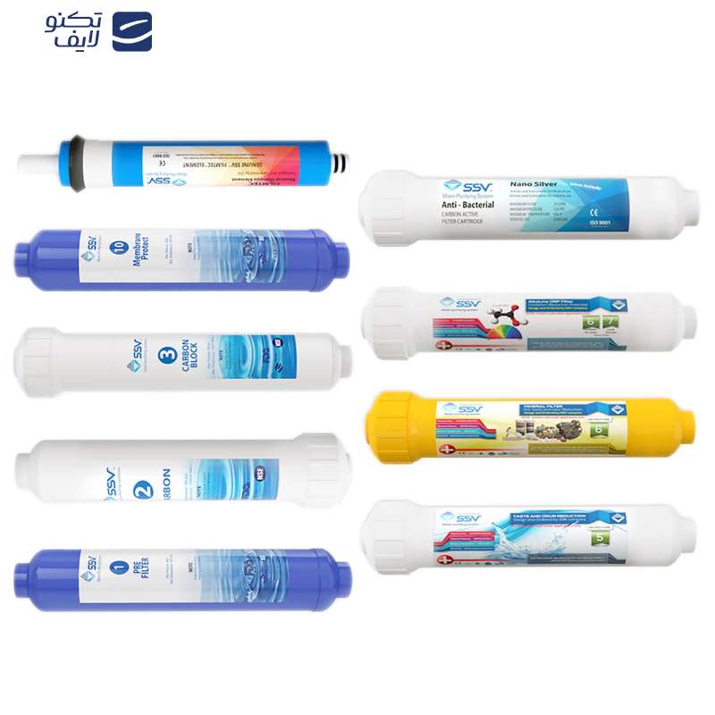 فیلتر دستگاه تصفیه آب اس اس وی مدل L920 بسته 9 عددی