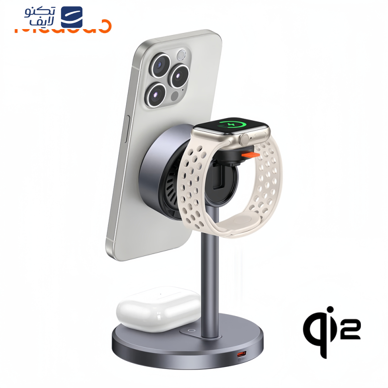 پایه نگهدارنده و شارژر بی سیم گوشی موبایل مک دودو مدل CH-246