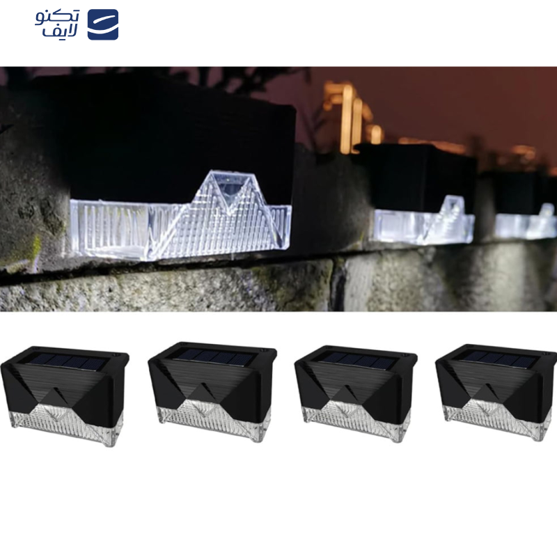 چراغ پارکی خورشیدی سولونیکس مدل LIGHTS مجموعه 4 عددی چراغ پارکی خورشیدی سولونیکس مدل LIGHTS مجموعه 4 عددی