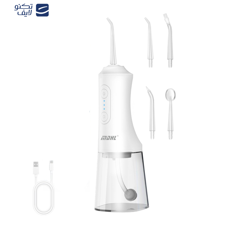 دستگاه شست و شوی دهان و دندان شارژی ام دی اچ ال مدل MD-6690 به همراه 4 سری