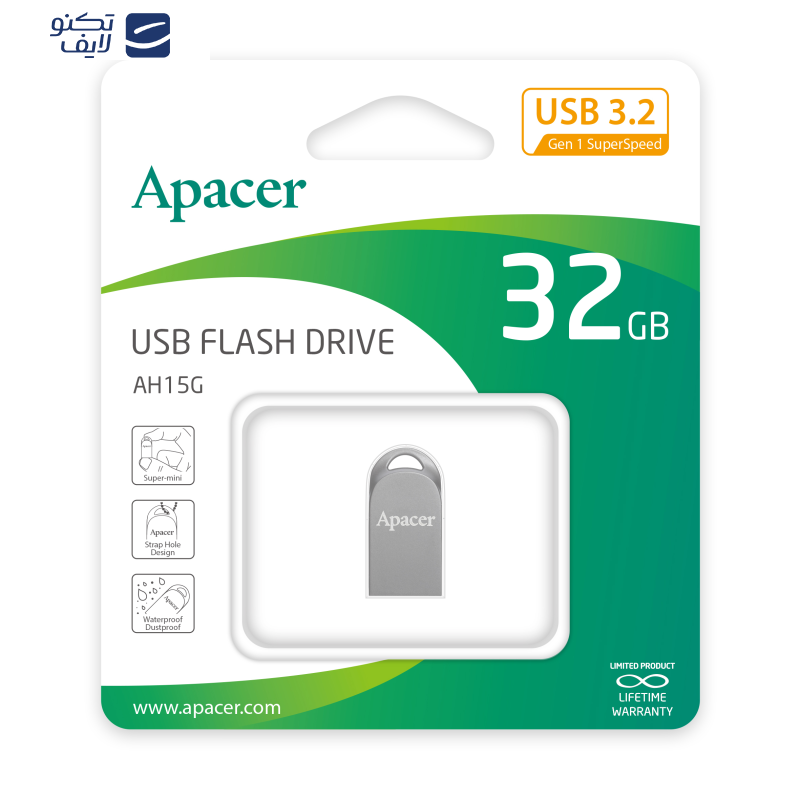 فلش مموری اپیسر مدل AH 15G ظرفیت 32 گیگابایت