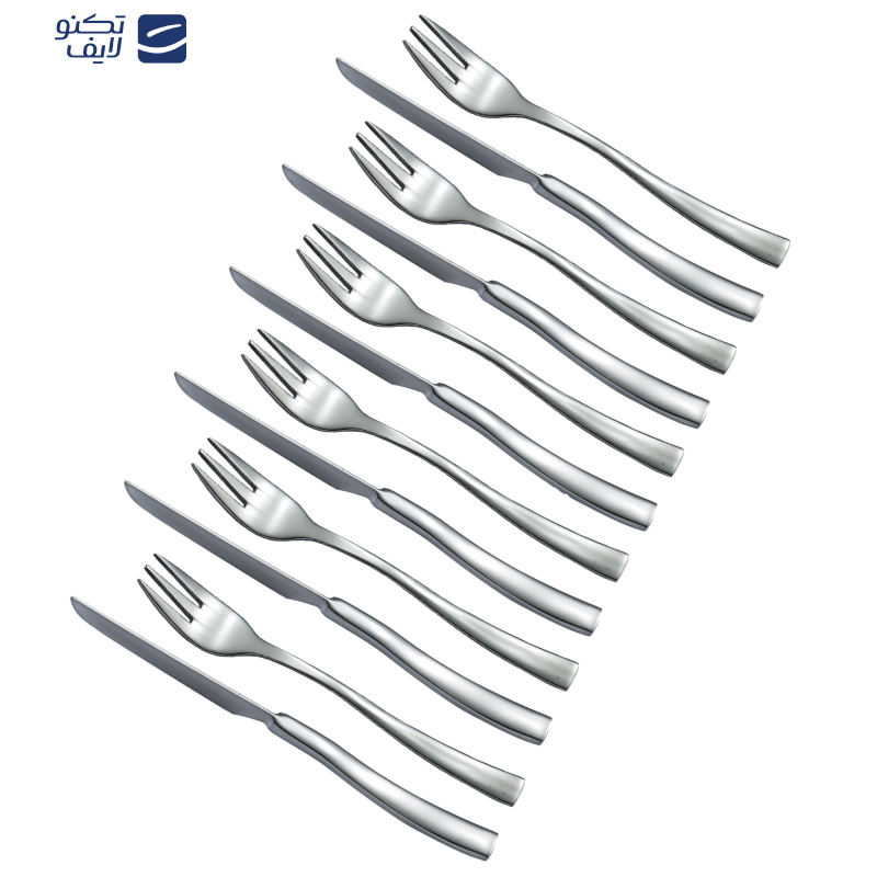 سرویس کارد و چنگال 12 پارچه 6 نفره جی فی نی مدل 185