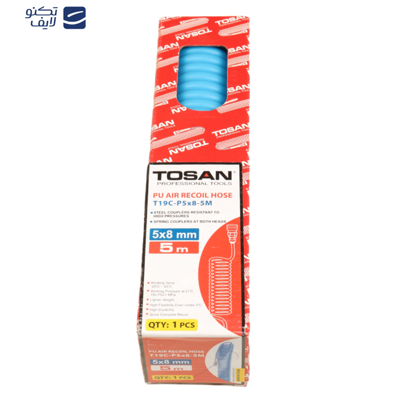 شلنگ فنری توسن مدل T19C-5M طول 5 متر