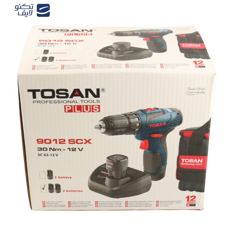 پیچ گوشتی شارژی توسن مدل 9012SCX