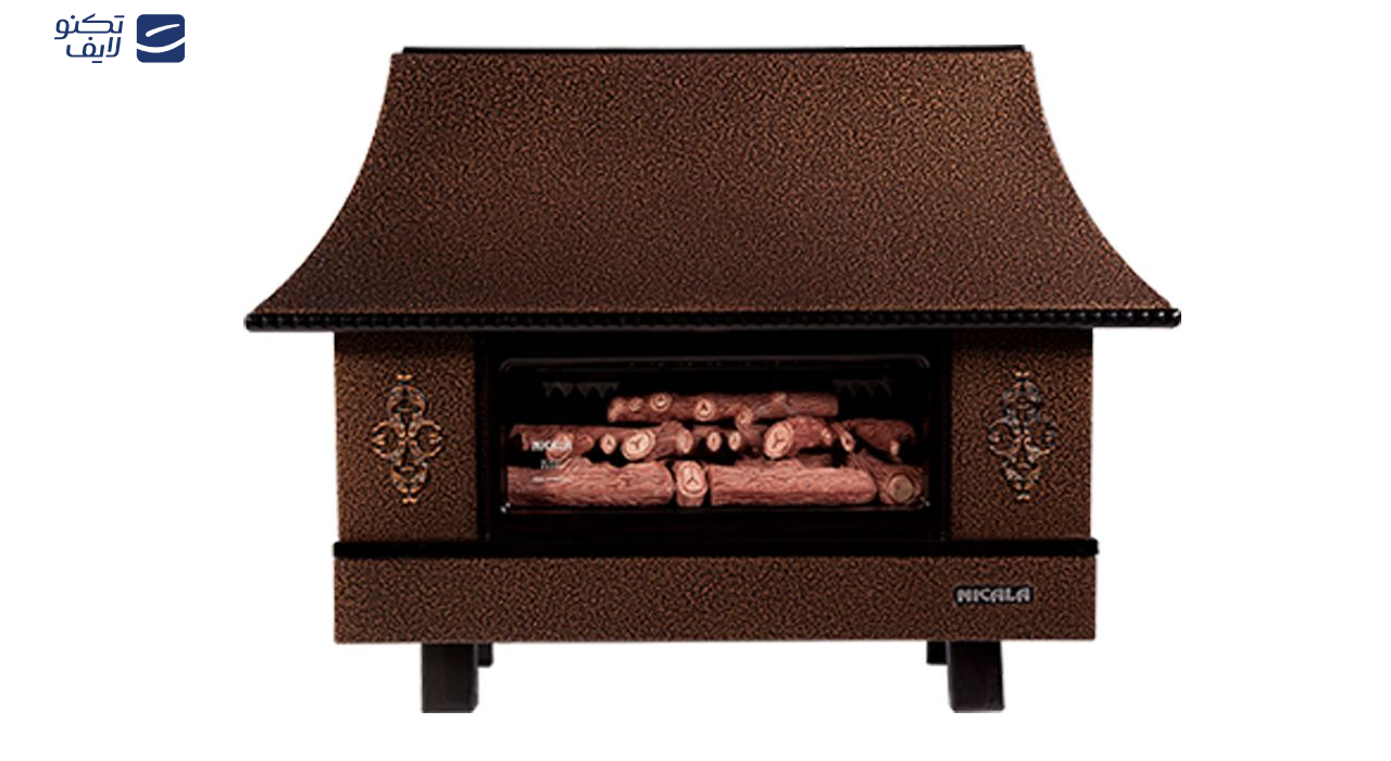 بخاری گازی شومینه ای نیک کالا مدل زرین mc28