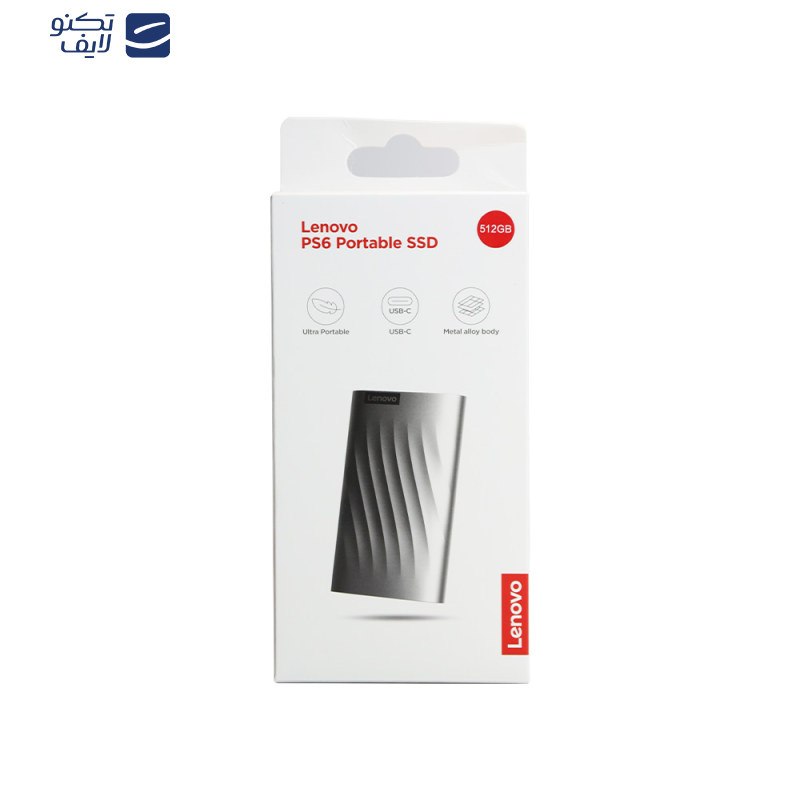 اس اس دی اکسترنال لنوو مدل PS6 ظرفیت 512 گیگابایت رابط USB 3.2 Gen1