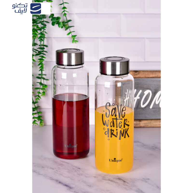 بطری آب یونیک طرح save water 2 کد 3052