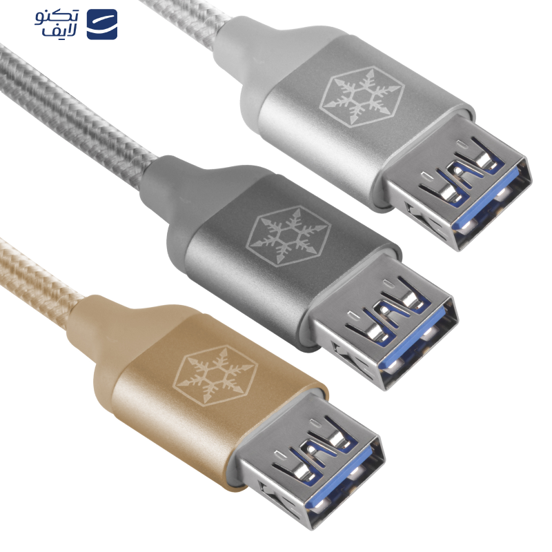 کابل تبدیل USB به USB-C سیلوراستون مدل CPU05 طول 0.5 متر