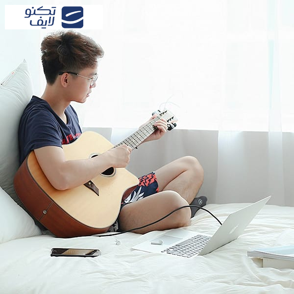 کابل تبدیل جک 6.5 میلی‌متری به جک 3.5 میلی‌متری یوگرین مدل AV127-10625 طول ۱ متر