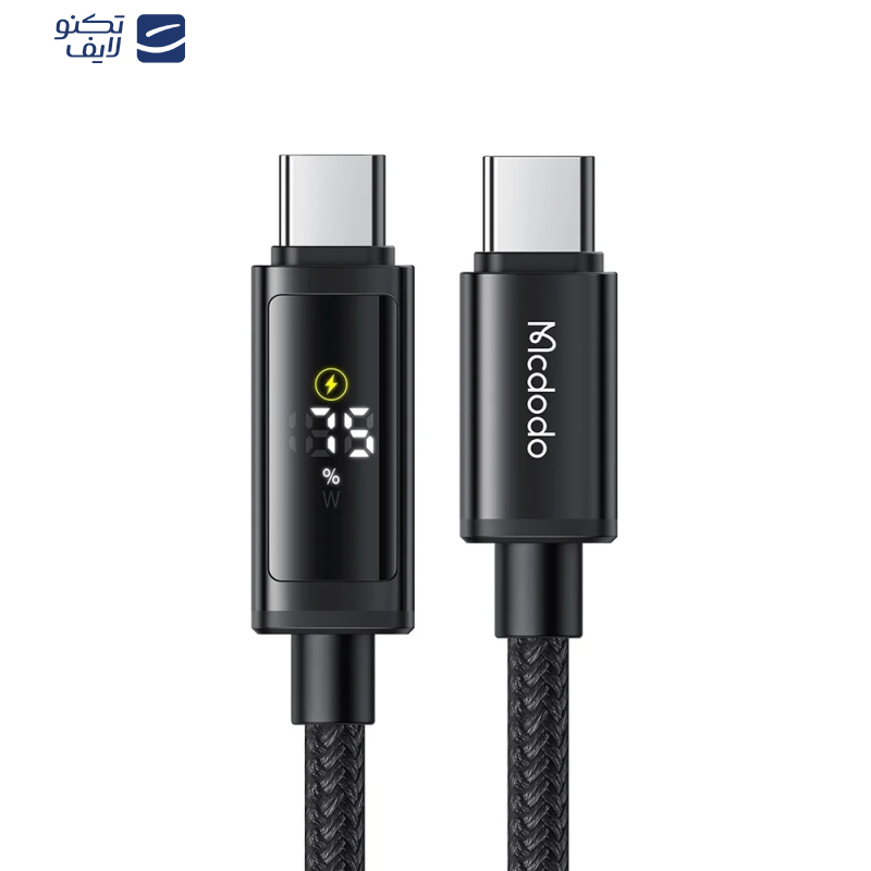 کابل USB-C مک دودو مدل Dual LED Displays 100W طول 1.2 متر
