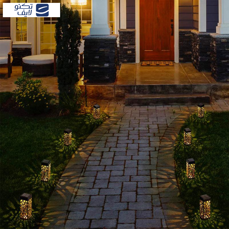 چراغ باغی خورشیدی سولونیکس مدل مکعب بسته 8 عددی