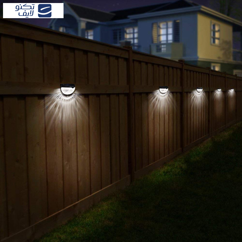 چراغ دیواری خورشیدی مدل Solonix-6F بسته 2 عددی
