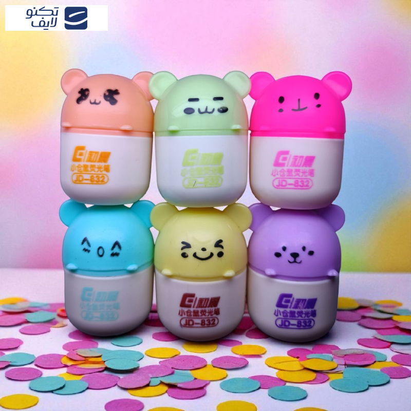 ماژیک علامت گذار مدل موشی بسته ۶ عددی ماژیک علامت گذار مدل موشی بسته ۶ عددی