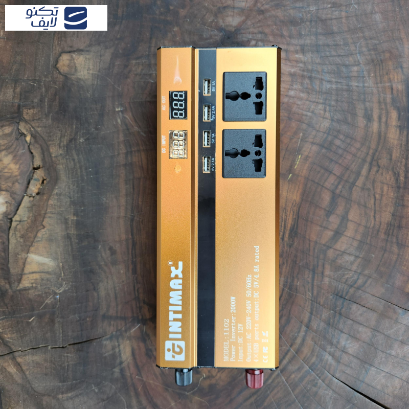 مبدل برق خودرو اینتیمکث کد 100217 ظرفیت 2000 وات مبدل برق خودرو اینتیمکث کد 100217 ظرفیت 2000 وات