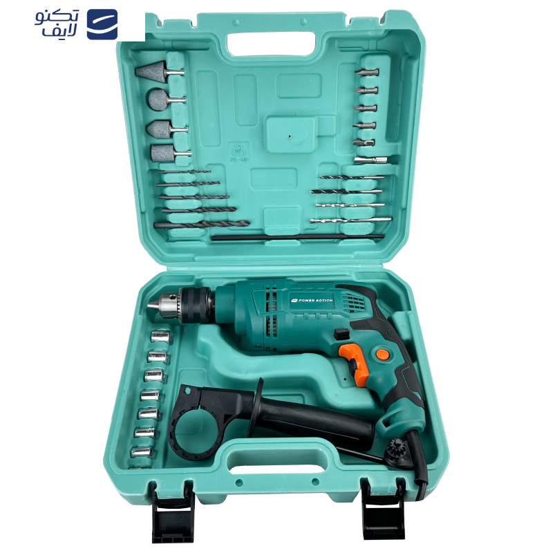 مجموعه 30 عددی دریل چکشی پاور اکشن مدل ID 750-C مجموعه 30 عددی دریل چکشی پاور اکشن مدل ID 750-C