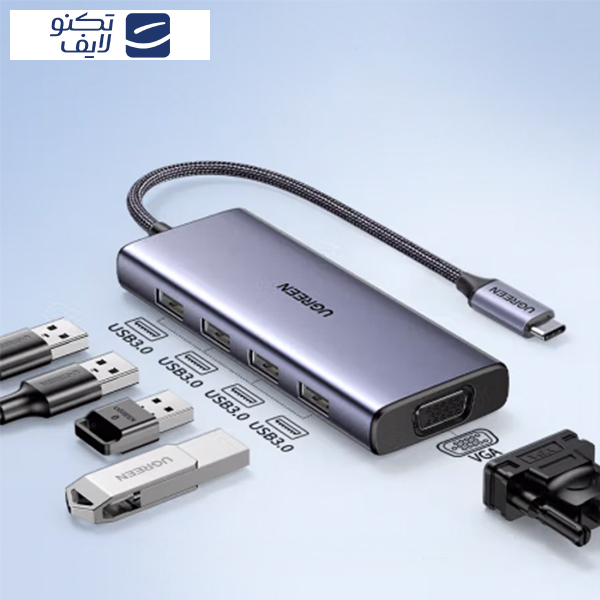 هاب 5 پورت USB-C یوگرین مدل CM498-90882 هاب 5 پورت USB-C یوگرین مدل CM498-90882