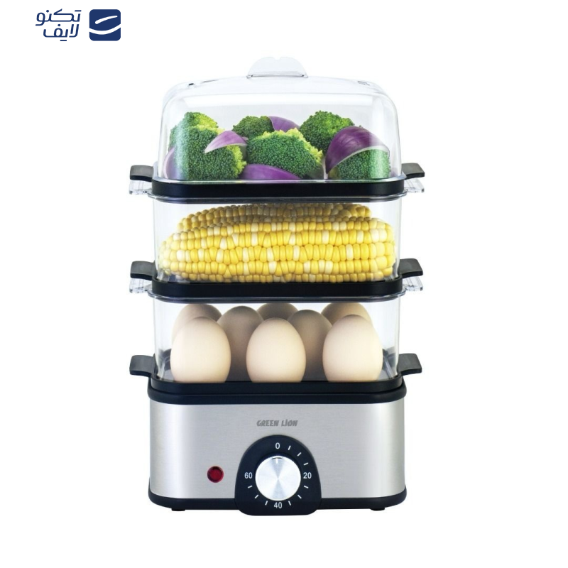 بخارپز 0.5 لیتری گرین لاین مدل GN3TREGGCK بخارپز 0.5 لیتری گرین لاین مدل GN3TREGGCK