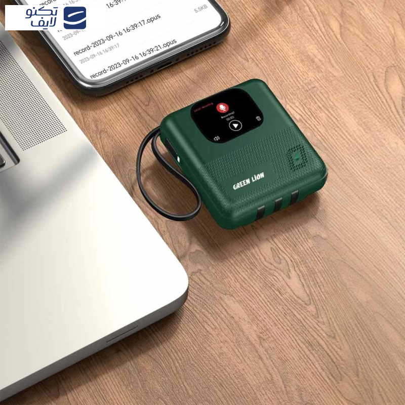 پاوربانک گرین لاین مدل Green Lion Smart Touch Screen ظرفیت 10000 میلی آمپرساعت پاوربانک گرین لاین مدل Green Lion Smart Touch Screen ظرفیت 10000 میلی آمپرساعت