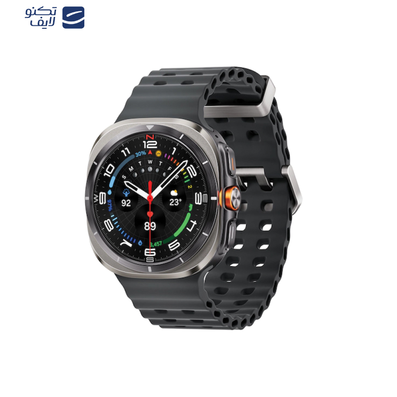 ساعت هوشمند سامسونگ مدل Galaxy Watch Ultra دارای قابلیت های کنترل موسیقی (Music Player)، قابلیت مکالمه از طریق بلوتوث، قابلیت تغییر طرح ساعت یا تم، صفحه همیشه روشن (Always-on Display)، پشتیبانی از دستیار صوتی بند سیلیکون ساعت هوشمند سامسونگ مدل Galaxy Watch Ultra دارای قابلیت های کنترل موسیقی (Music Player)، قابلیت مکالمه از طریق بلوتوث، قابلیت تغییر طرح ساعت یا تم، صفحه همیشه روشن (Always-on Display)، پشتیبانی از دستیار صوتی بند سیلیکون