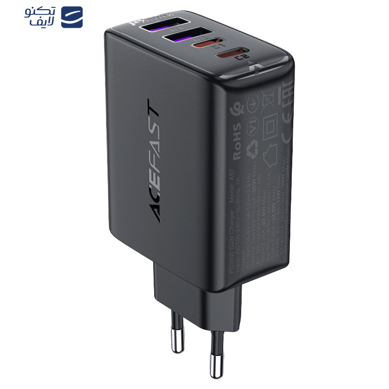 شارژر دیواری 45 وات 4 پورت ایس فست مدل A61