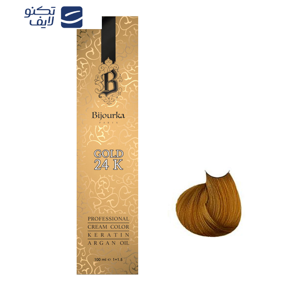 رنگ مو بیجورکا شماره 7/5 حجم 100 میلی لیتر رنگ بلوند طلایی متوسط