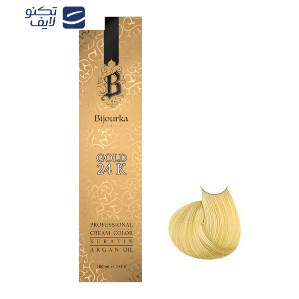 رنگ مو بیجورکا شماره 10/5 حجم 100 میلی لیتر رنگ بلوند طلایی خیلی خیلی روشن