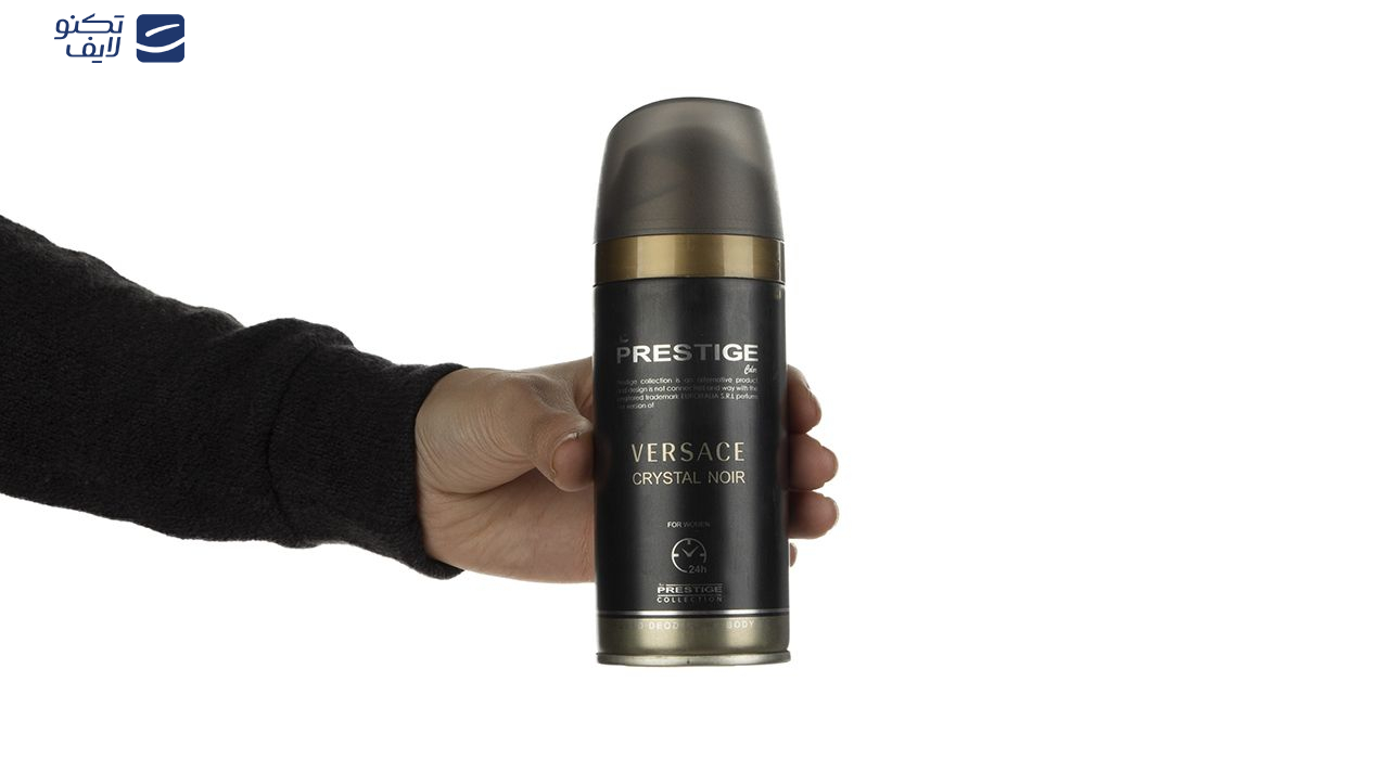 اسپری زنانه پرستیژ مدل Crystal Noir حجم 150 میلی لیتر اسپری زنانه پرستیژ مدل Crystal Noir حجم 150 میلی لیتر