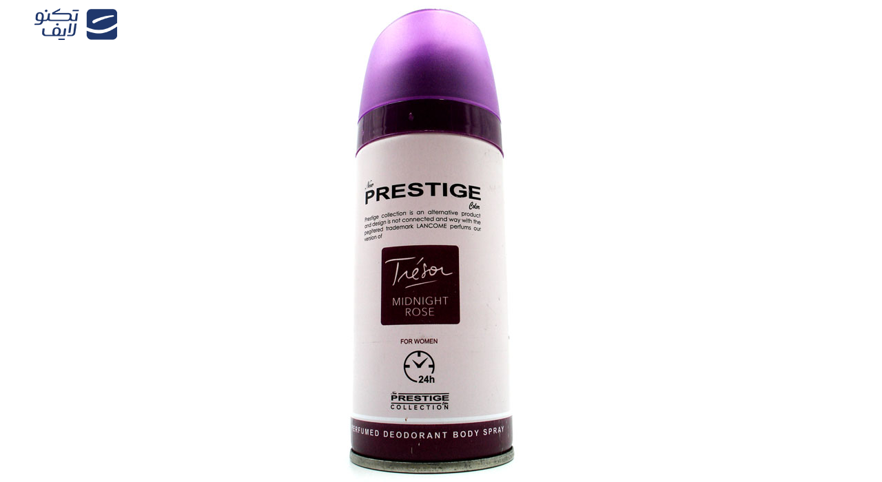 اسپری خوشبو کننده بدن زنانه پرستیژ مدل Tresor Midnight Rose حجم 150 میلی لیتر اسپری خوشبو کننده بدن زنانه پرستیژ مدل Tresor Midnight Rose حجم 150 میلی لیتر