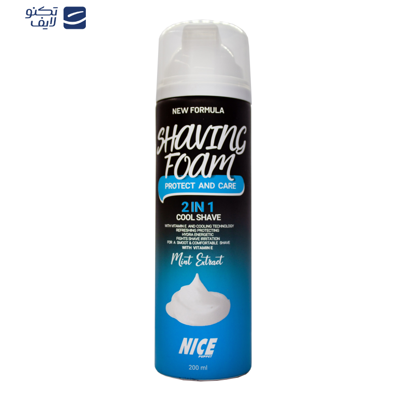 فوم اصلاح نایس پاپت مدل نعنا حجم 200 میلی لیتر فوم اصلاح نایس پاپت مدل نعنا حجم 200 میلی لیتر