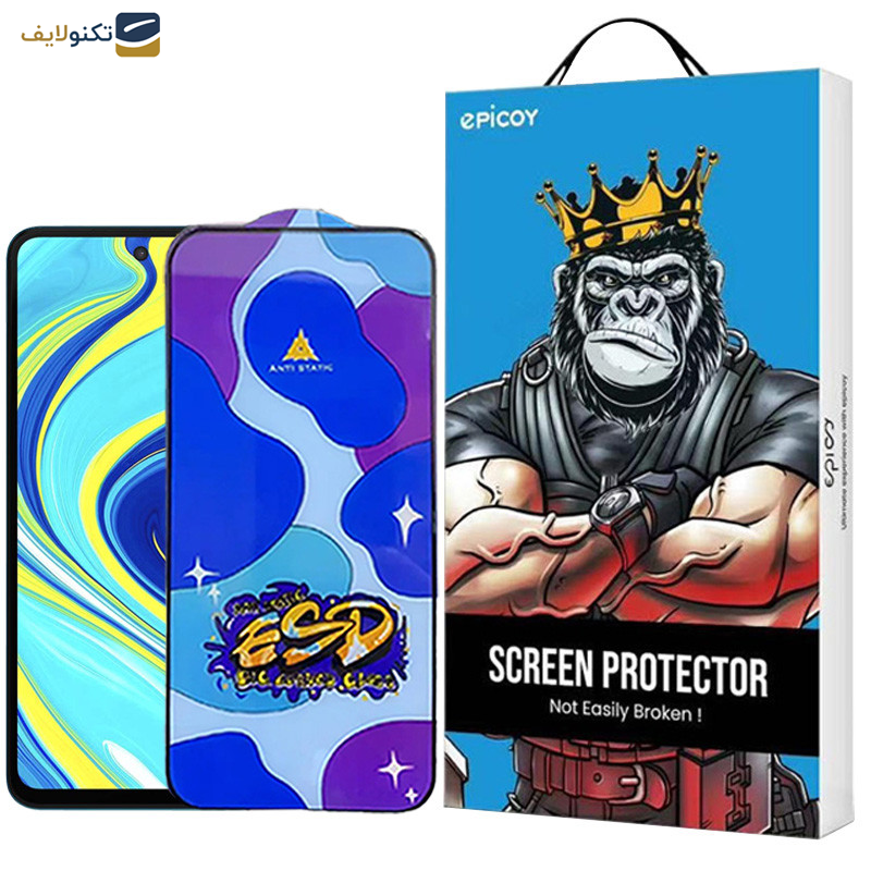  محافظ صفحه نمایش اپیکوی مدل Star ESD مناسب برای گوشی موبایل شیائومی Redmi Note 9 Pro Max/Note 9 Pro 5G/Note 9 Pro 4G India/Global/Note 9S