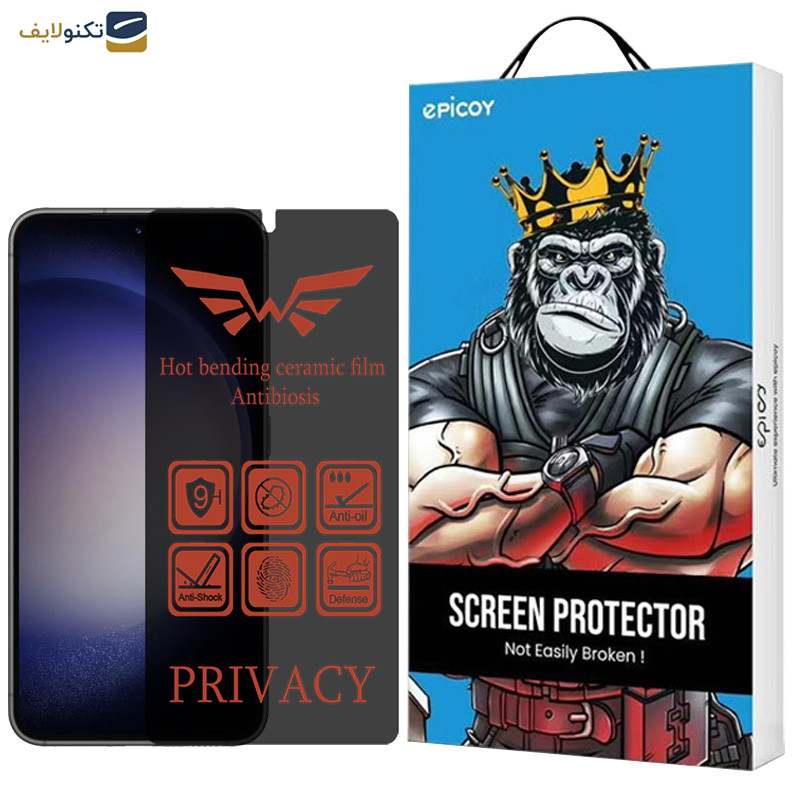 محافظ صفحه نمایش حریم شخصی اپیکوی مدل Nano-Privacy مناسب برای گوشی موبایل سامسونگ Galaxy S23 Plus/ S22 Plus