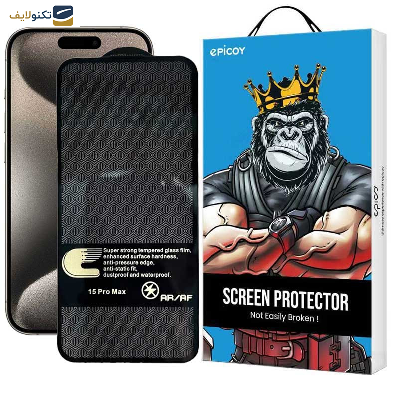 محافظ صفحه نمایش اپیکوی مدل Anti-Pressure مناسب برای گوشی موبایل اپل iPhone 15 Pro Max