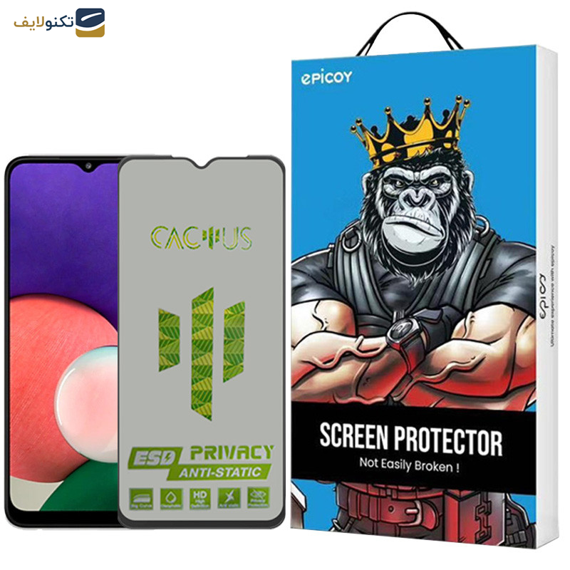 محافظ صفحه نمایش حریم شخصی اپیکوی مدل Cactus-ESD-Privacy مناسب برای گوشی موبایل سامسونگ Galaxy A22 5G/F42 5G  