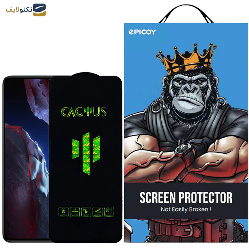 محافظ صفحه نمایش اپیکوی مدل Cactus مناسب برای گوشی موبایل شیائومی Poco F5 Pro/ F5/ F4 GT/ F4/ F3 GT/ F3/ F2 Pro