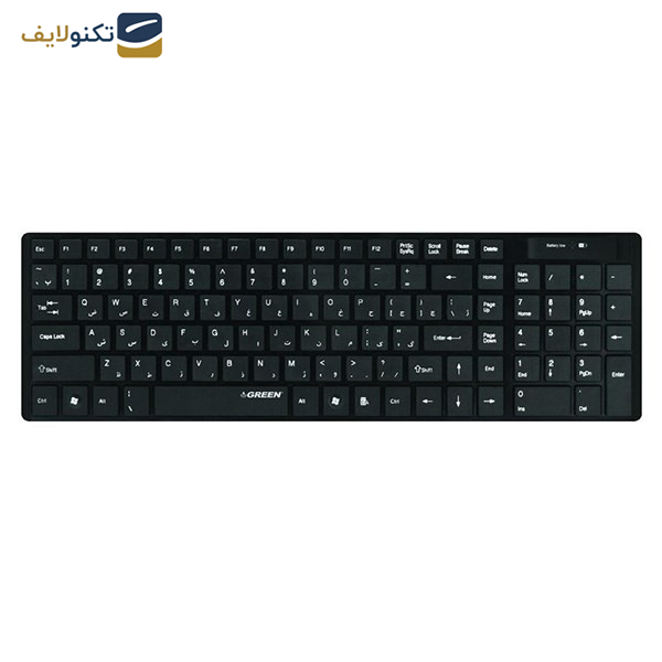 کیبورد بی سیم گرین مدل GK-101W با حروف فارسی