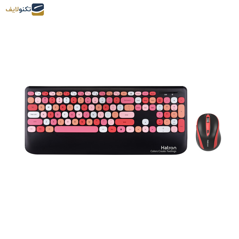 کیبورد و ماوس بی سیم هترون مدل HKCW350 کیبورد و ماوس بی سیم هترون مدل HKCW350