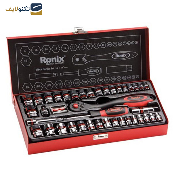 مجموعه 40 عددی آچار بکس رونیکس مدل RH2640