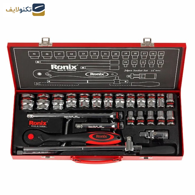 مجموعه 24 عددی آچار و سری بکس رونیکس مدل 2624RH مجموعه 24 عددی آچار و سری بکس رونیکس مدل 2624RH