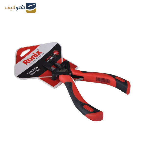 انبر دم باریک رونیکس مدل RON-1304 سایز 4.5 اینچ