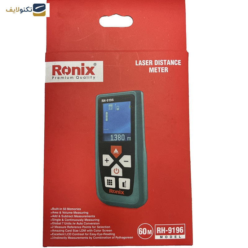 متر لیزری رونیکس مدل rh-9196