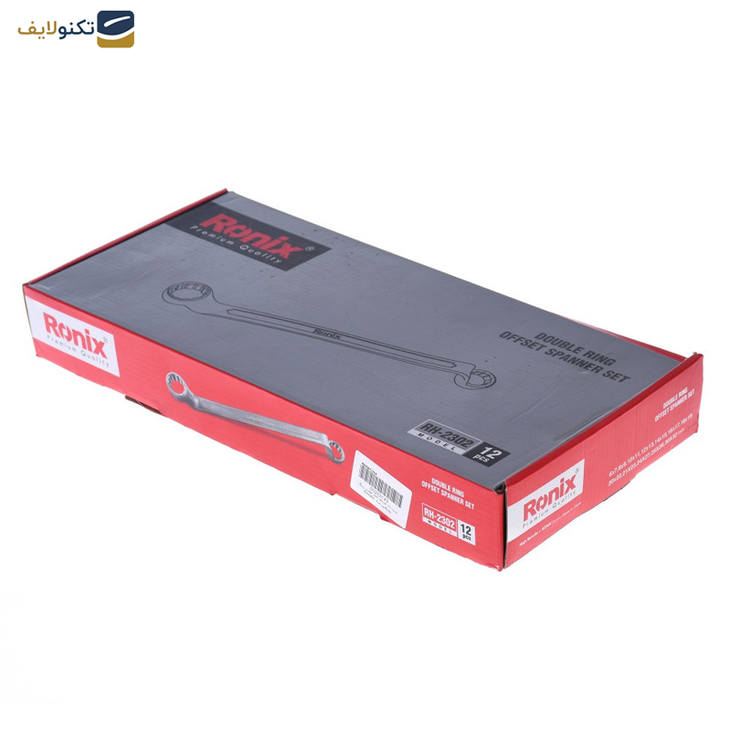 مجموعه 12 عددی آچار دو سر رینگی رونیکس مدل RH-2302