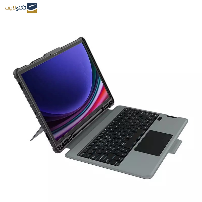 کیف کلاسوری کیبورددار نیلکین مدل Bumper Combo Backlit Keyboard مناسب برای تبلت سامسونگ Galaxy Tab S9 Plus کیف کلاسوری کیبورددار نیلکین مدل Bumper Combo Backlit Keyboard مناسب برای تبلت سامسونگ Galaxy Tab S9 Plus
