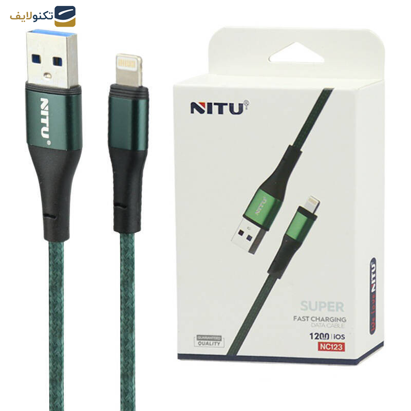 کابل تبدیل USB به لایتنینگ نیتو مدل NC123 طول 1.2 متر