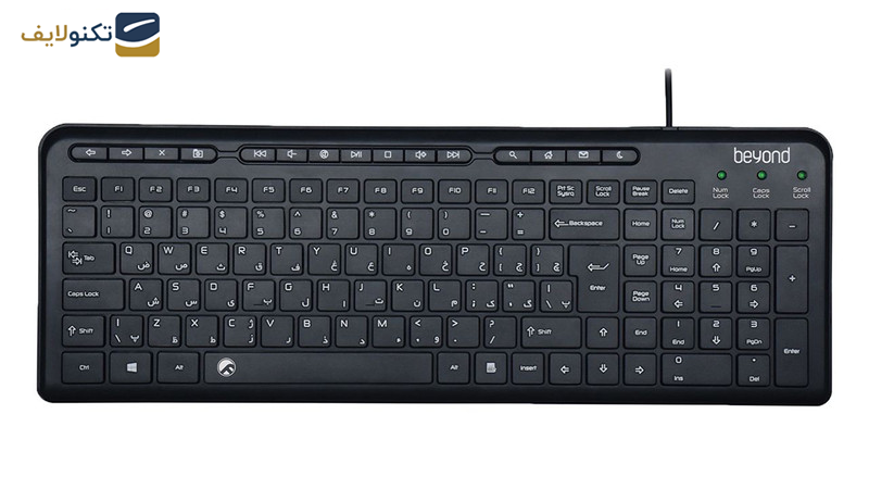 کیبورد بیاند مدل BK-3441 با حروف فارسی کیبورد بیاند مدل BK-3441 با حروف فارسی