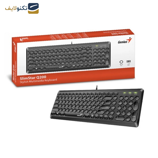 کیبورد جنیوس مدل SLIM STAR Q200 کیبورد جنیوس مدل SLIM STAR Q200