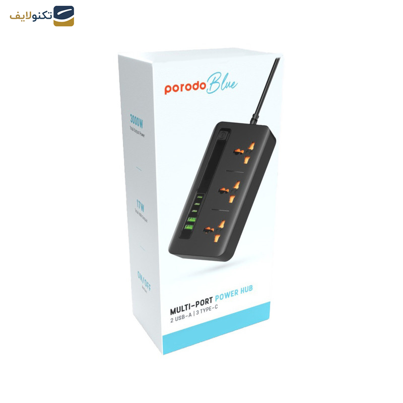 چندراهی برق پرودو مدل Multi Port Power Hub